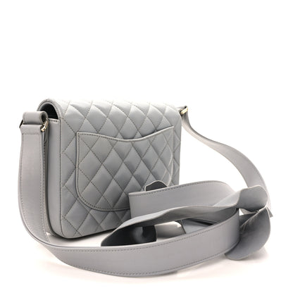 Chanel Calfskin Quilted Bolero De Chanel Flap Bag Grey 3 of 9