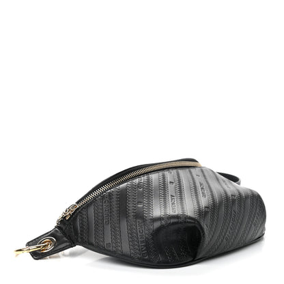 Givenchy Calfskin Chain Embossed Bond Belt Bag Black 3 of 11
