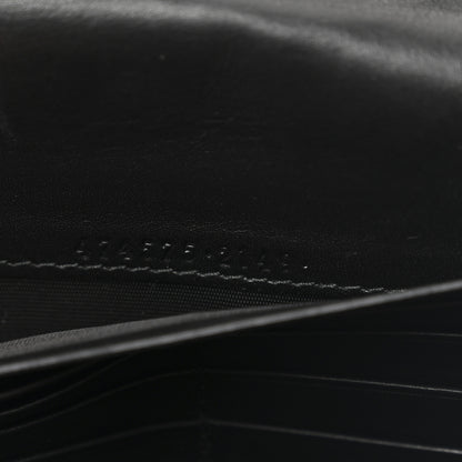 Gucci Calfskin Matelasse GG Marmont Chain Wallet Black 9 of 13