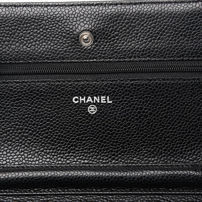 Chanel Caviar Quilted Wallet On Chain WOC Black 5 of 11