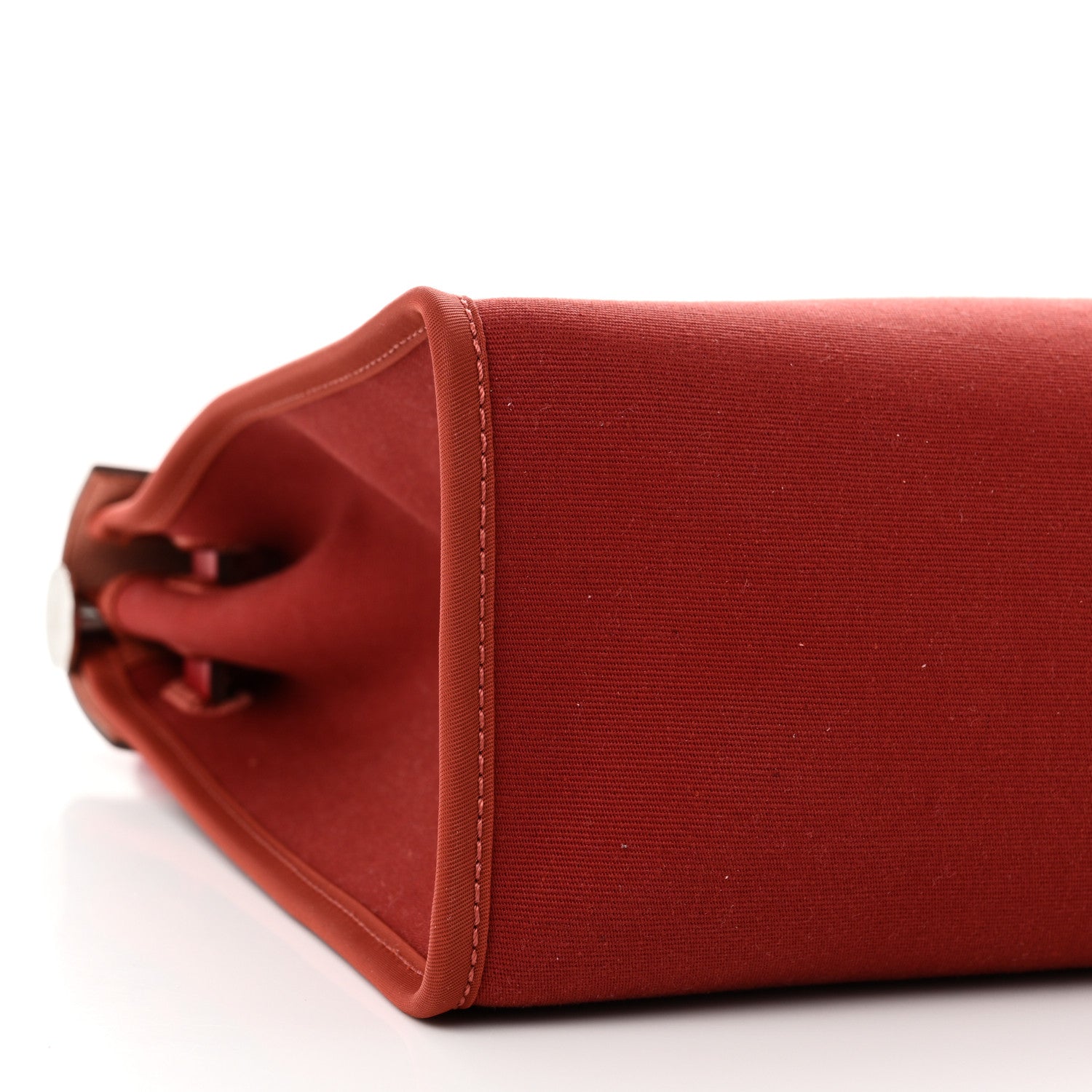 Hermes Toile Officier Vache Hunter Verso Herbag Zip 31 PM Rouge Venetian Rouge Piment Rose Extreme 10 of 11