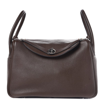Hermes Taurillon Clemence Lindy 30 Cafe 1 of 7