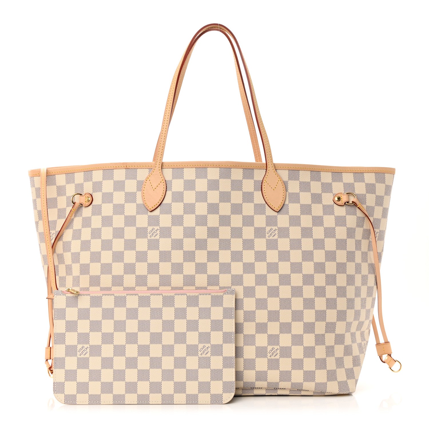 Louis Vuitton Damier Azur Neo Neverfull GM Rose Ballerine 1 of 13