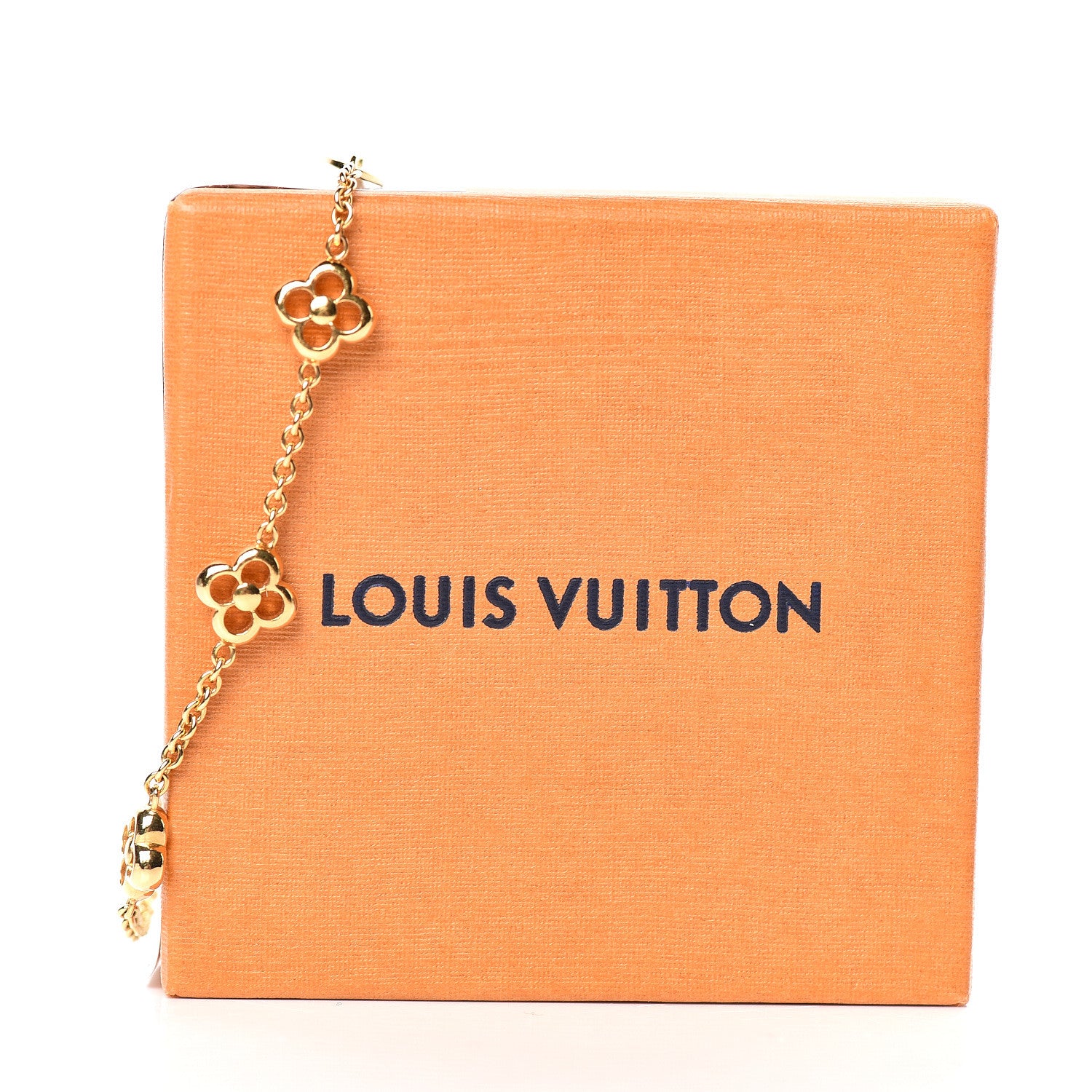 Louis Vuitton Brass Flower Full Bracelet Gold 6 of 6