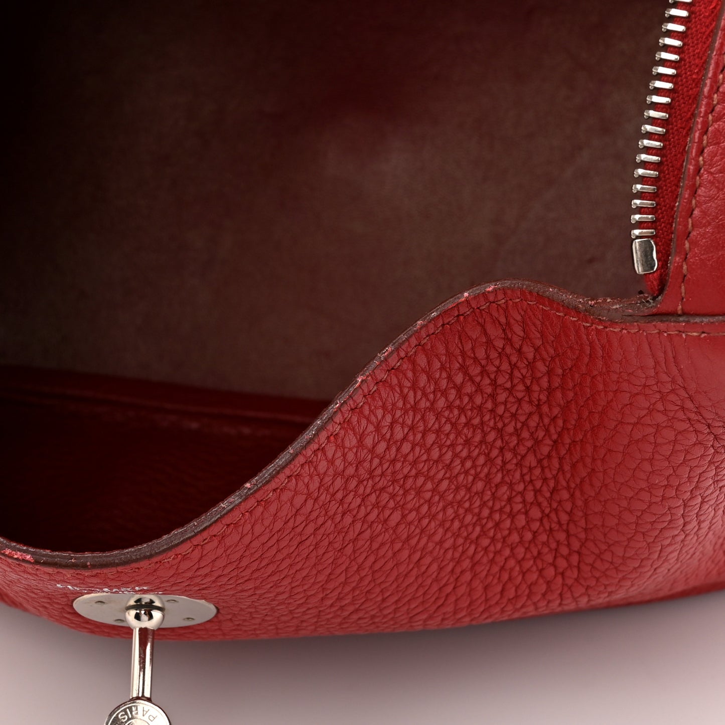 Taurillon Clemence Lindy 30 Rouge Garance