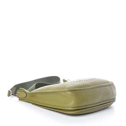 Hermes Taurillon Clemence Evelyne II PM Vert Chartreuse 4 of 9