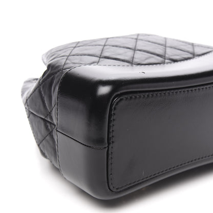 Chanel Aged Calfskin Quilted Small Gabrielle Backpack Black 7 of 8