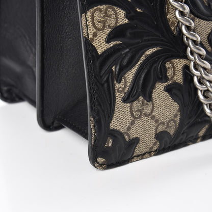 Gucci GG Supreme Monogram Arabesque Medium Dionysus Shoulder Bag Black 10 of 14