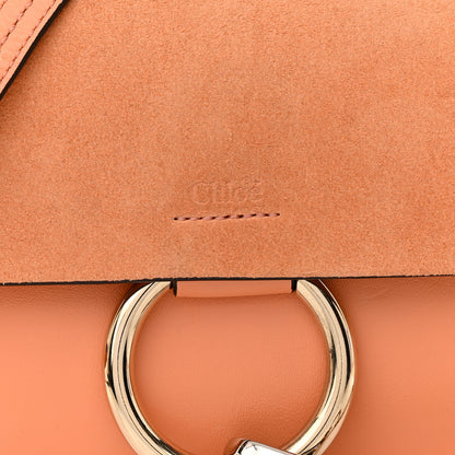 Chloe Suede Calfskin Small Faye Shoulder Bag Marrone 8 of 15