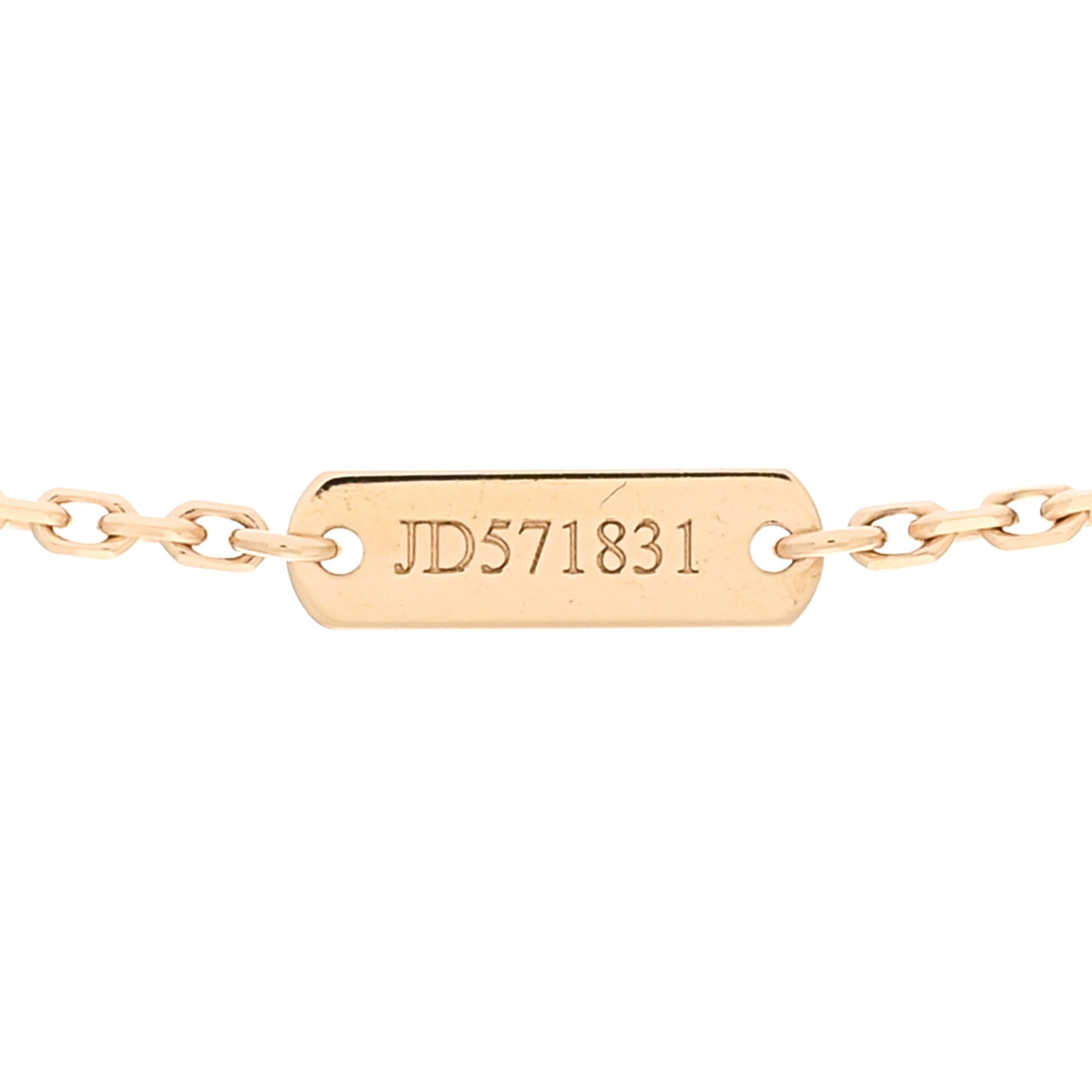 Van Cleef & Arpels 18K Yellow Gold Trace Chain Necklace 4 of 6