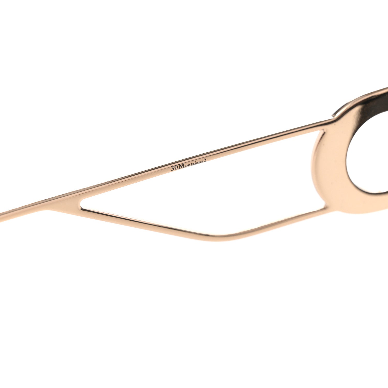 Christian Dior Acetate Square 30 Montaigne 2 Sunglasses Black Gold 7 of 9