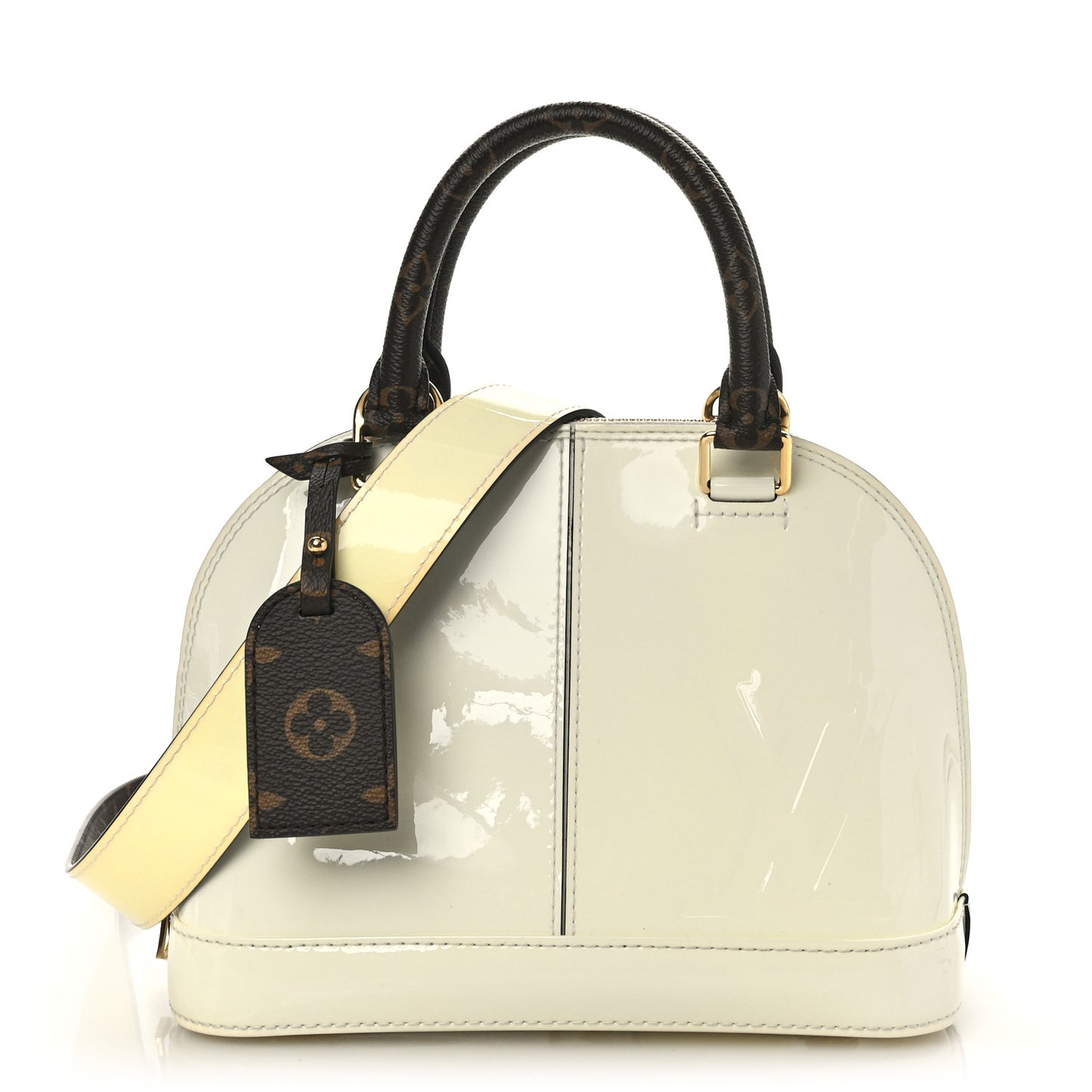 Patent Monogram Alma BB White