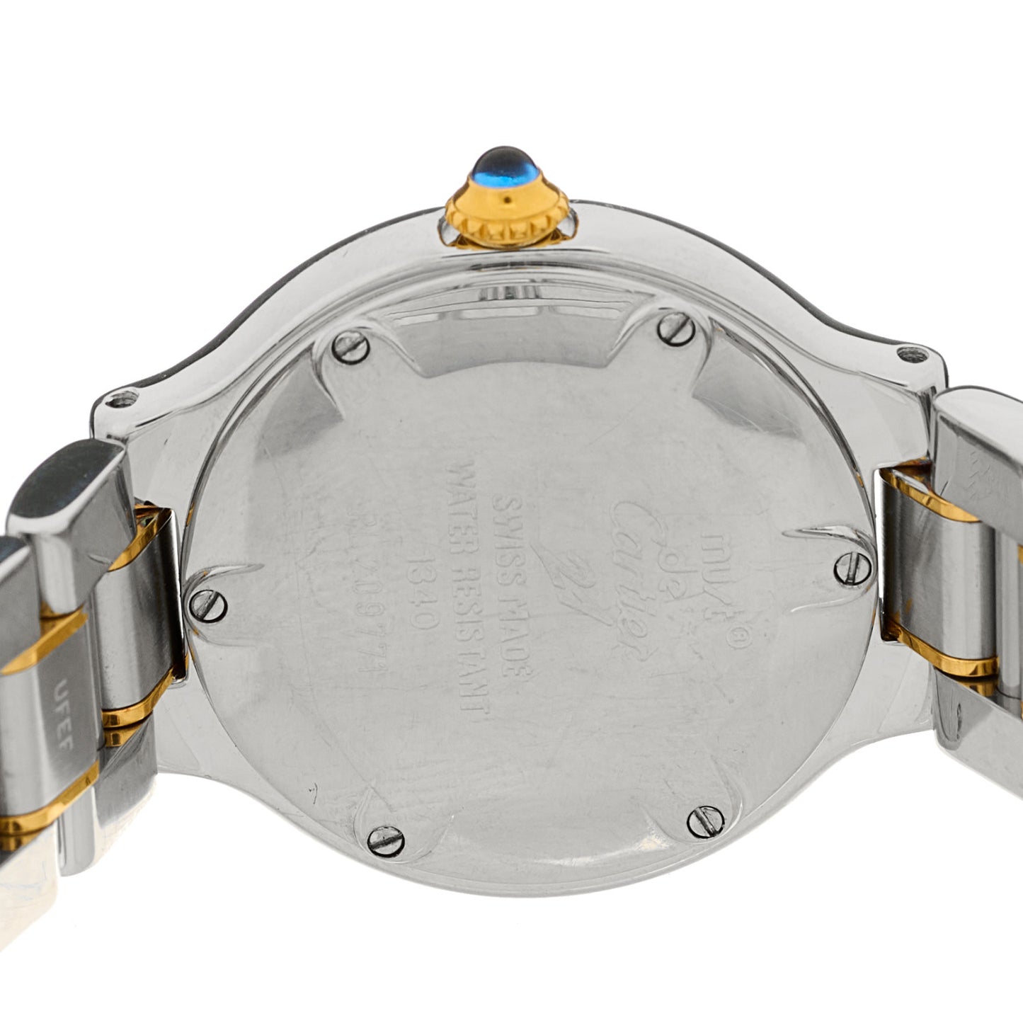 Stainless Steel 18K Yellow Gold 28mm Must de 21 Quartz Watch