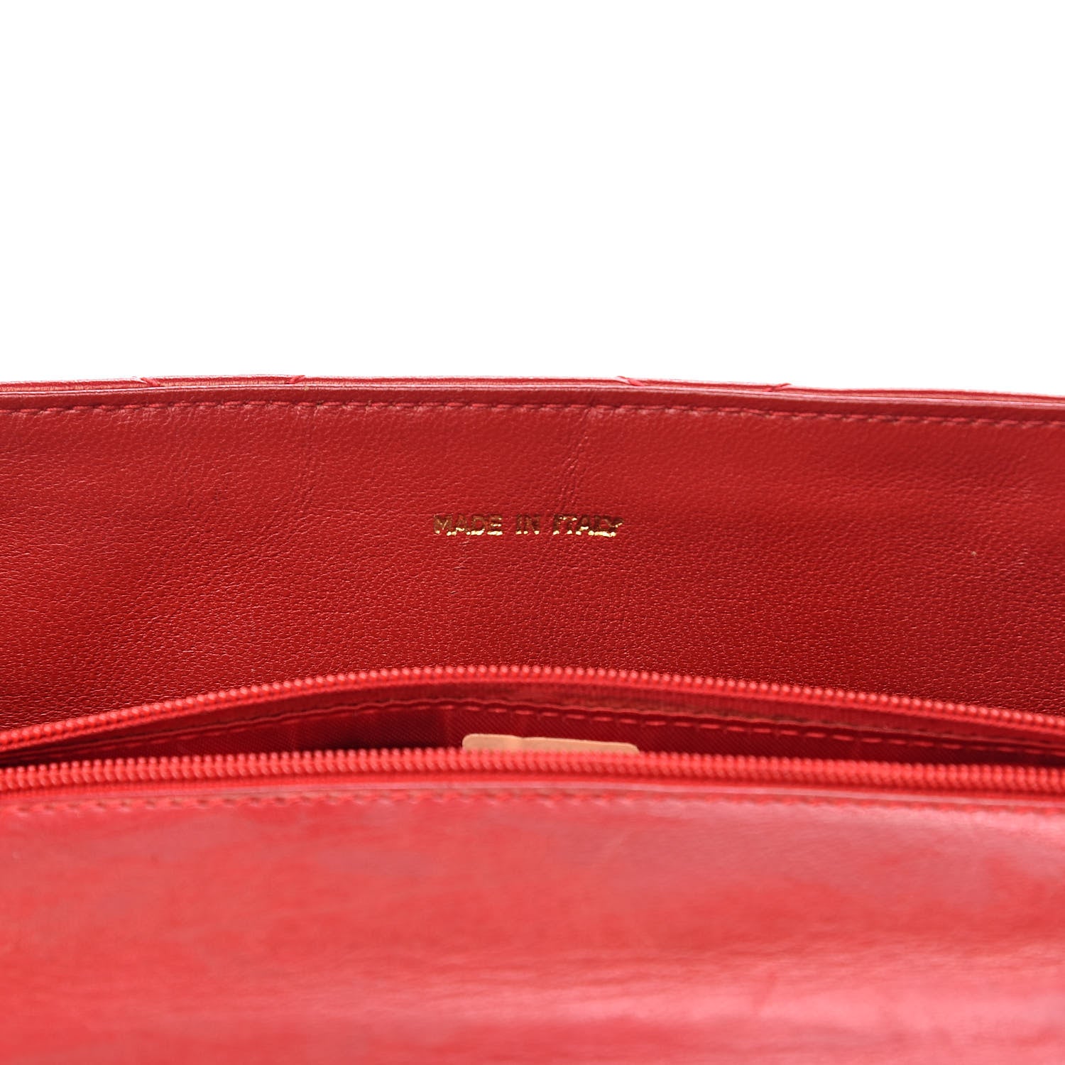 Chanel Lambskin Quilted Flap Shoulder Bag Red 9 of 14