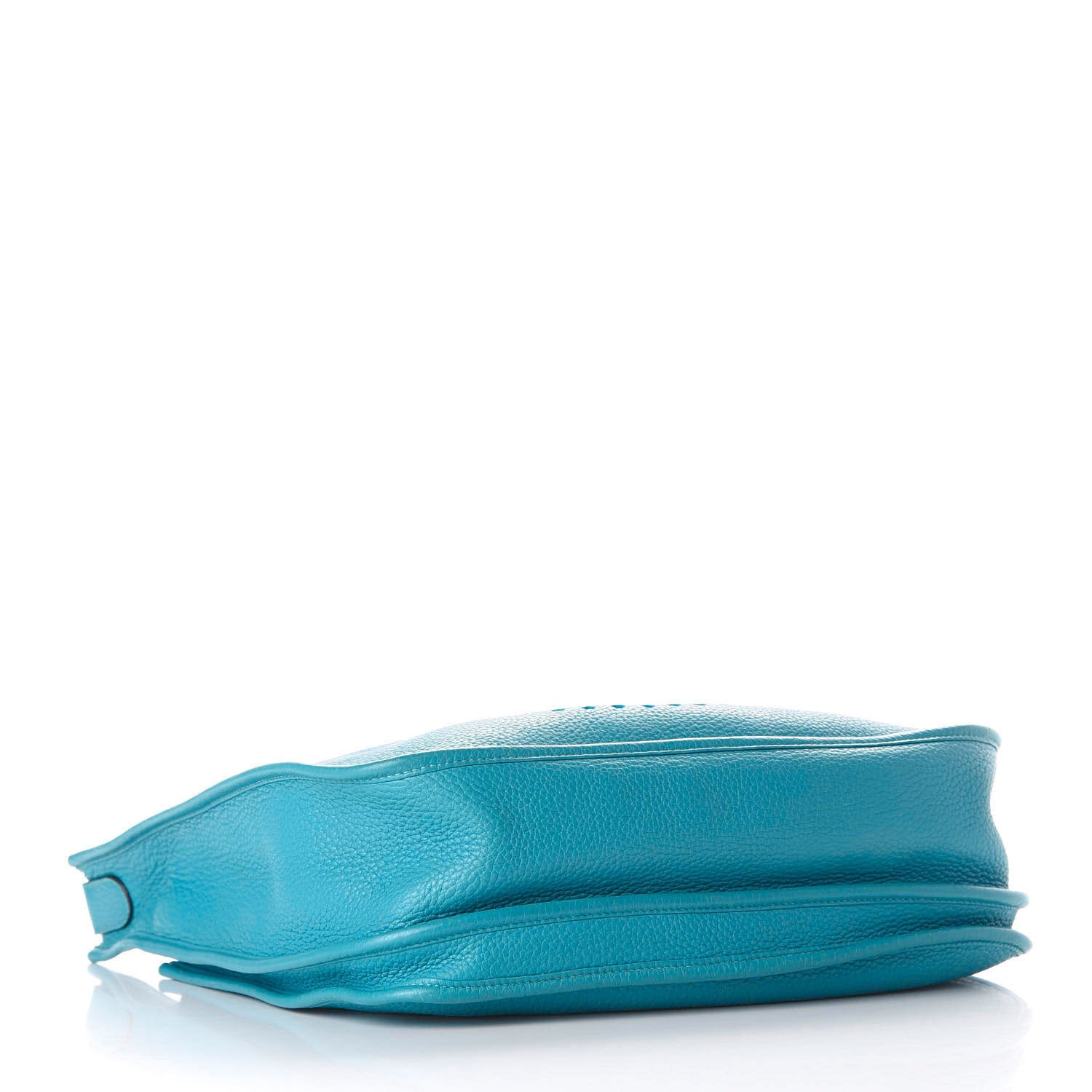 Hermes Taurillon Clemence Evelyne III GM Turquoise 4 of 13