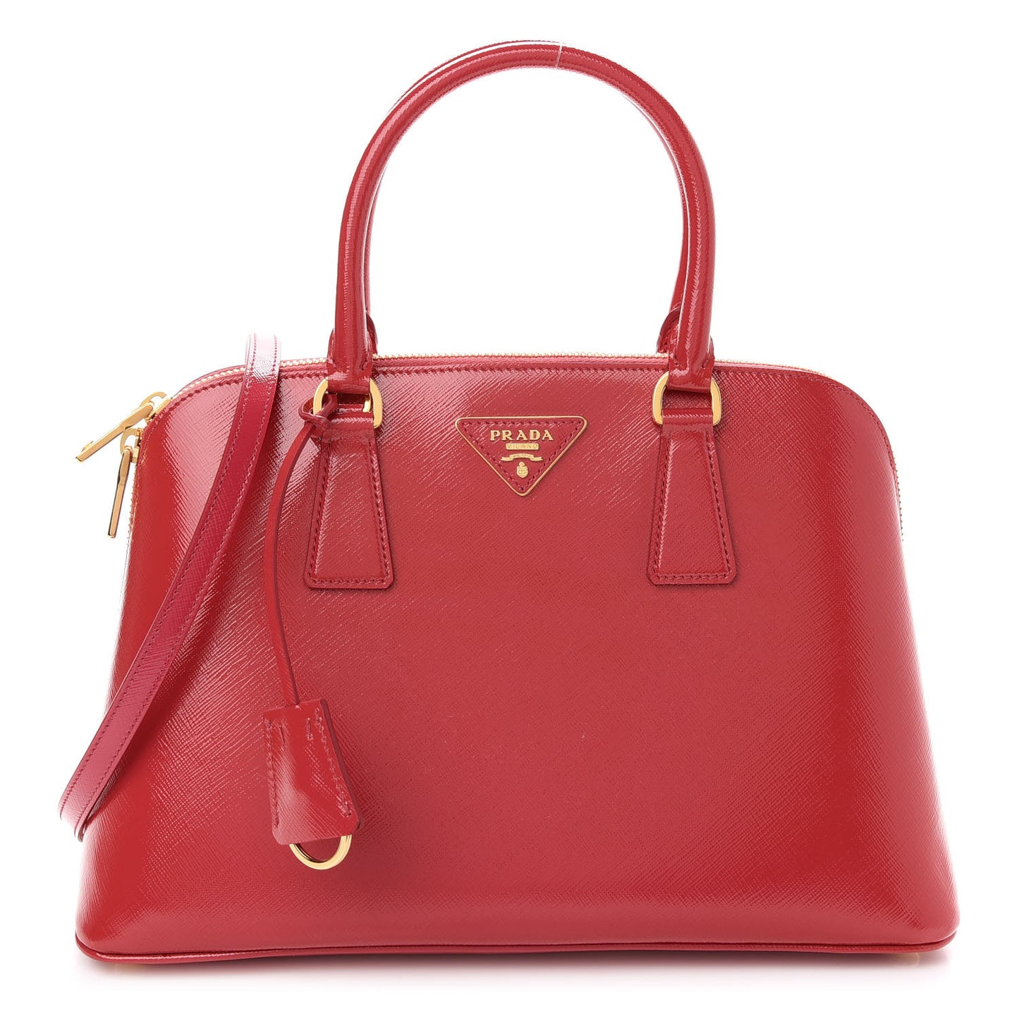 Saffiano Lux Medium Promenade Tote Peonia