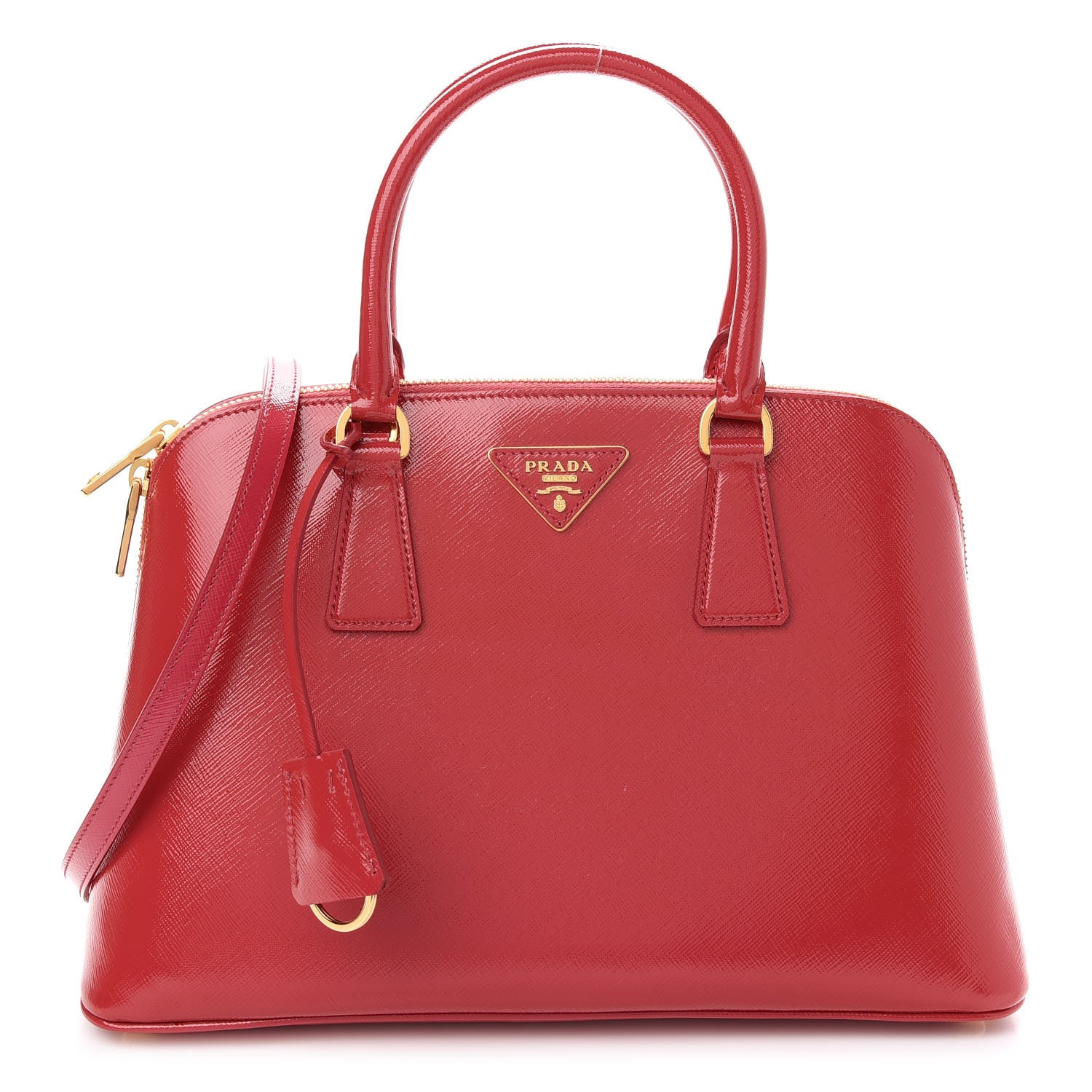 Prada Saffiano Lux Medium Promenade Tote Peonia 1 of 8
