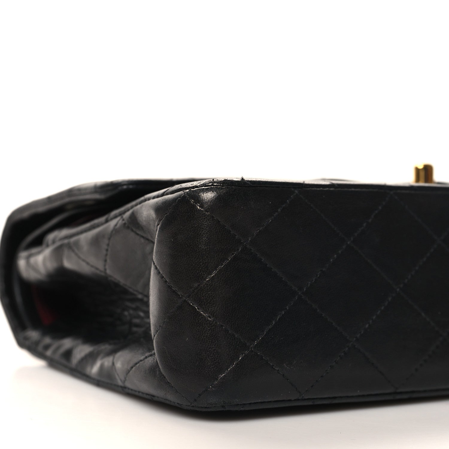 Chanel Lambskin Quilted Medium Double Flap Black 9 of 11