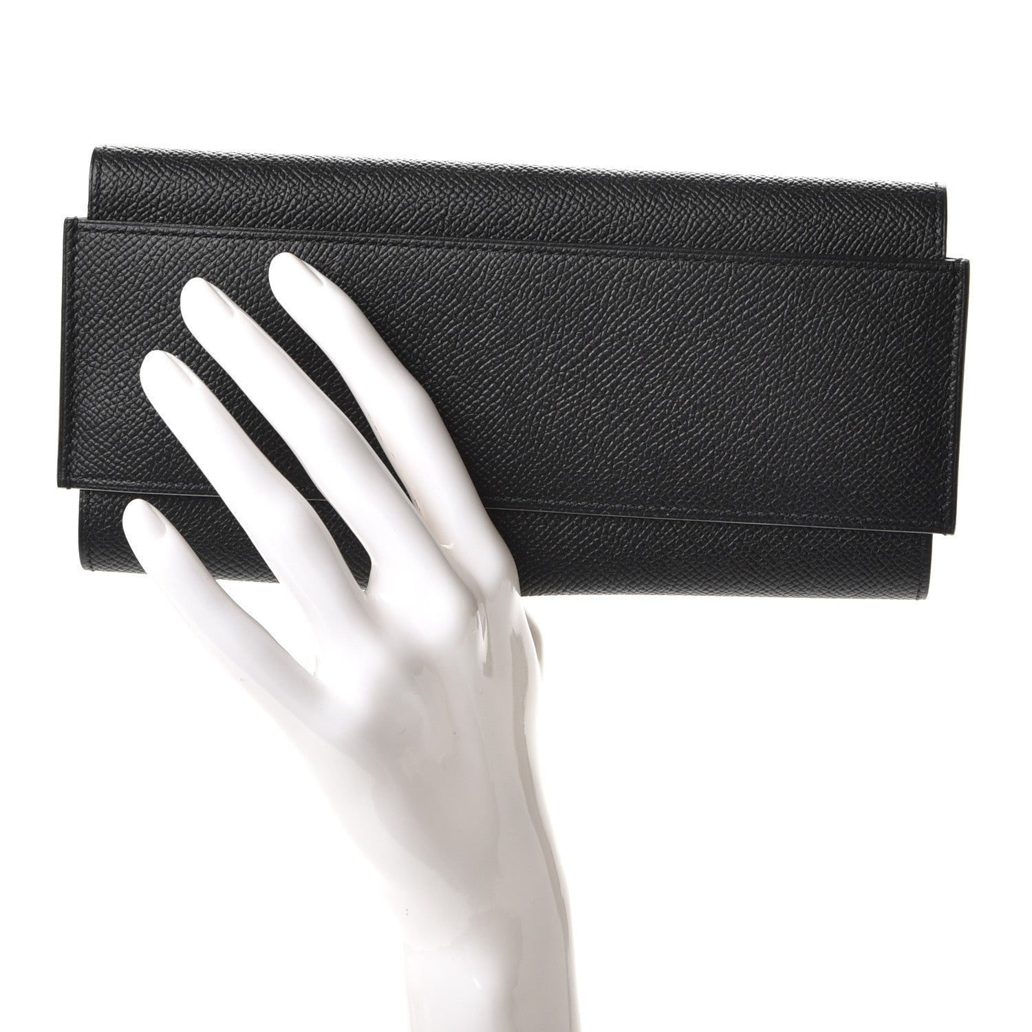 Hermes Epsom Passant Long Wallet Black 2 of 12