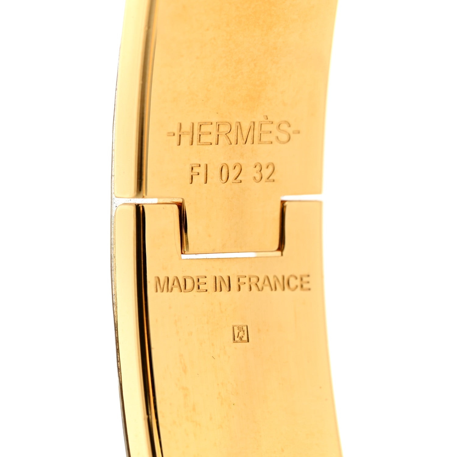 Hermes Enamel Narrow Clic Clac H Bracelet GM White 4 of 4