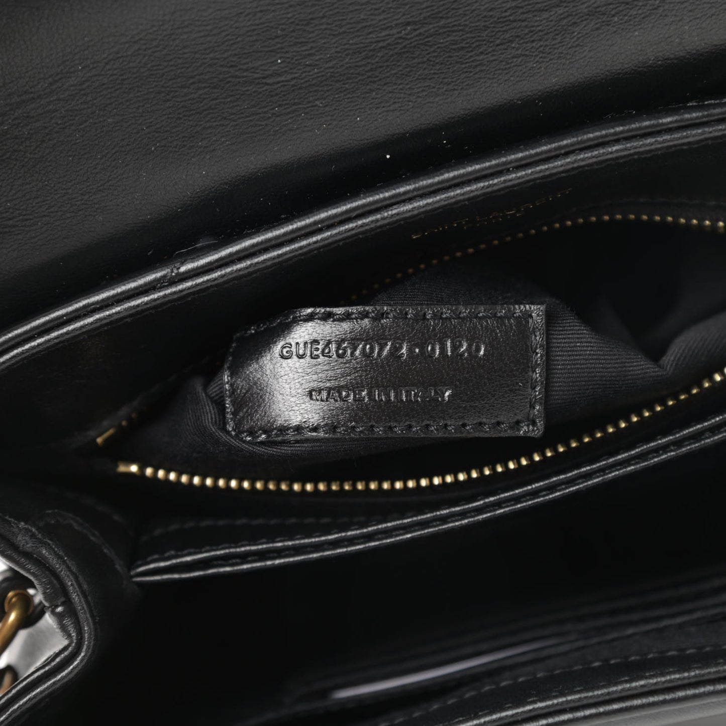 Calfskin Y Quilted Monogram Toy Loulou Crossbody Bag Black