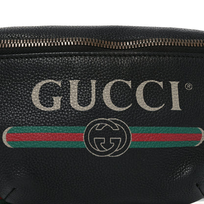 Gucci Grained Calfskin Small Logo Belt Bag Black 8 of 10