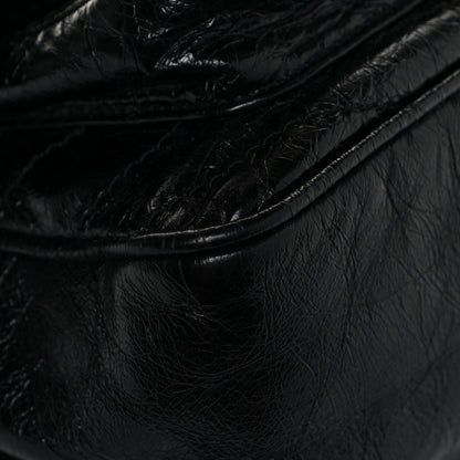 Saint Laurent Crinkled Calfskin Matelasse Monogram Medium Niki Chain Satchel Black 9 of 12