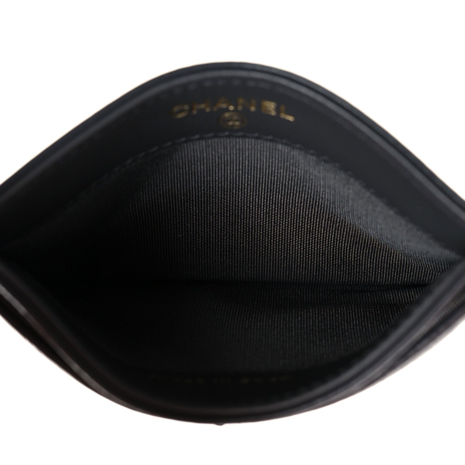 Chanel Lambskin Quilted Chanel 19 Card Holder Dark Grey 5 of 9