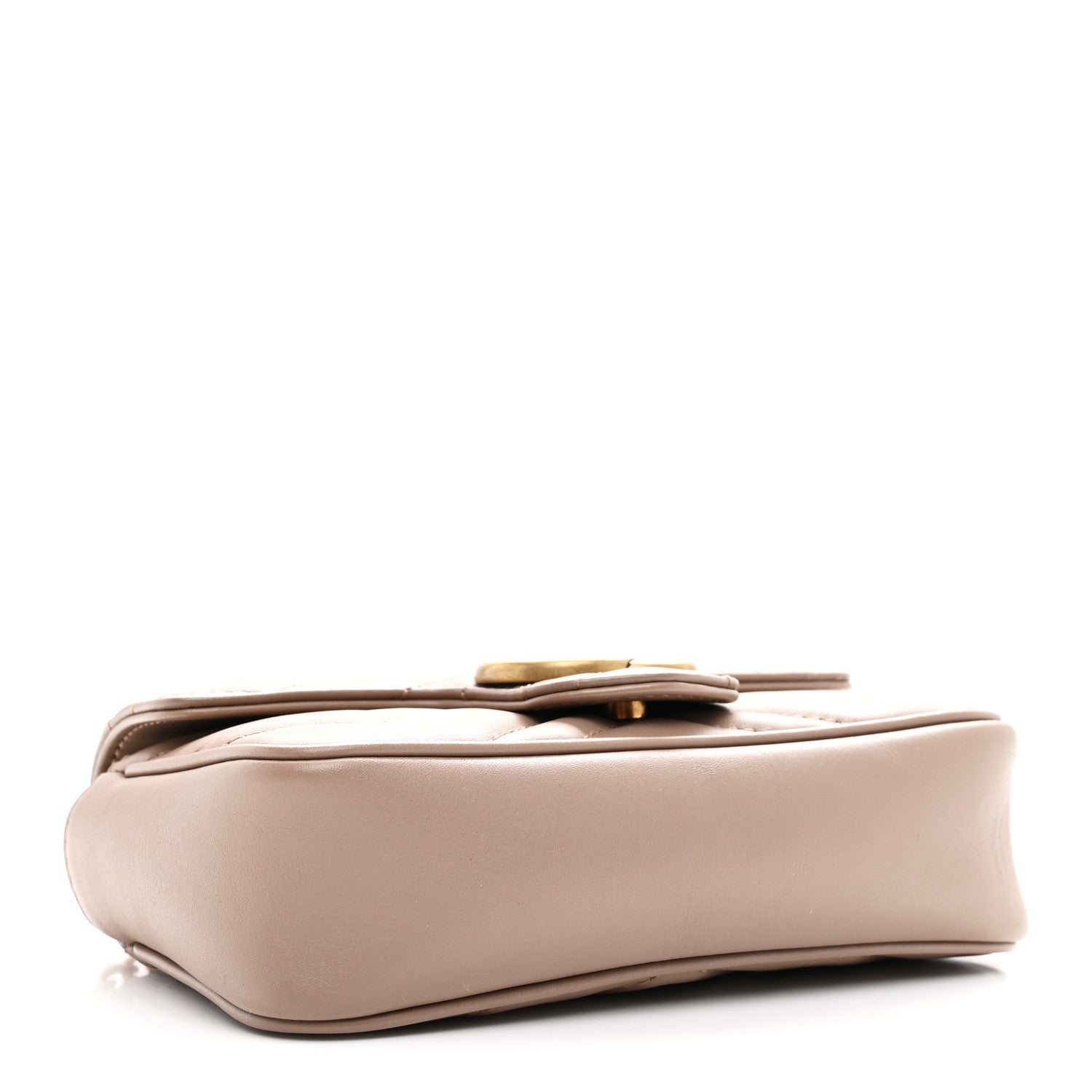 Gucci Calfskin Matelasse Super Mini GG Marmont Shoulder Bag Porcelain Rose 4 of 11