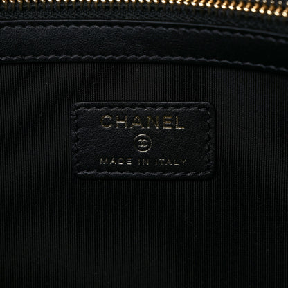 Chanel Mixed Fibers Deauville Pouch Black 6 of 6
