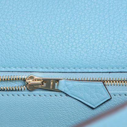 Hermes Taurillon Clemence Kelly Retourne 28 Bleu Saint Cyr 14 of 30