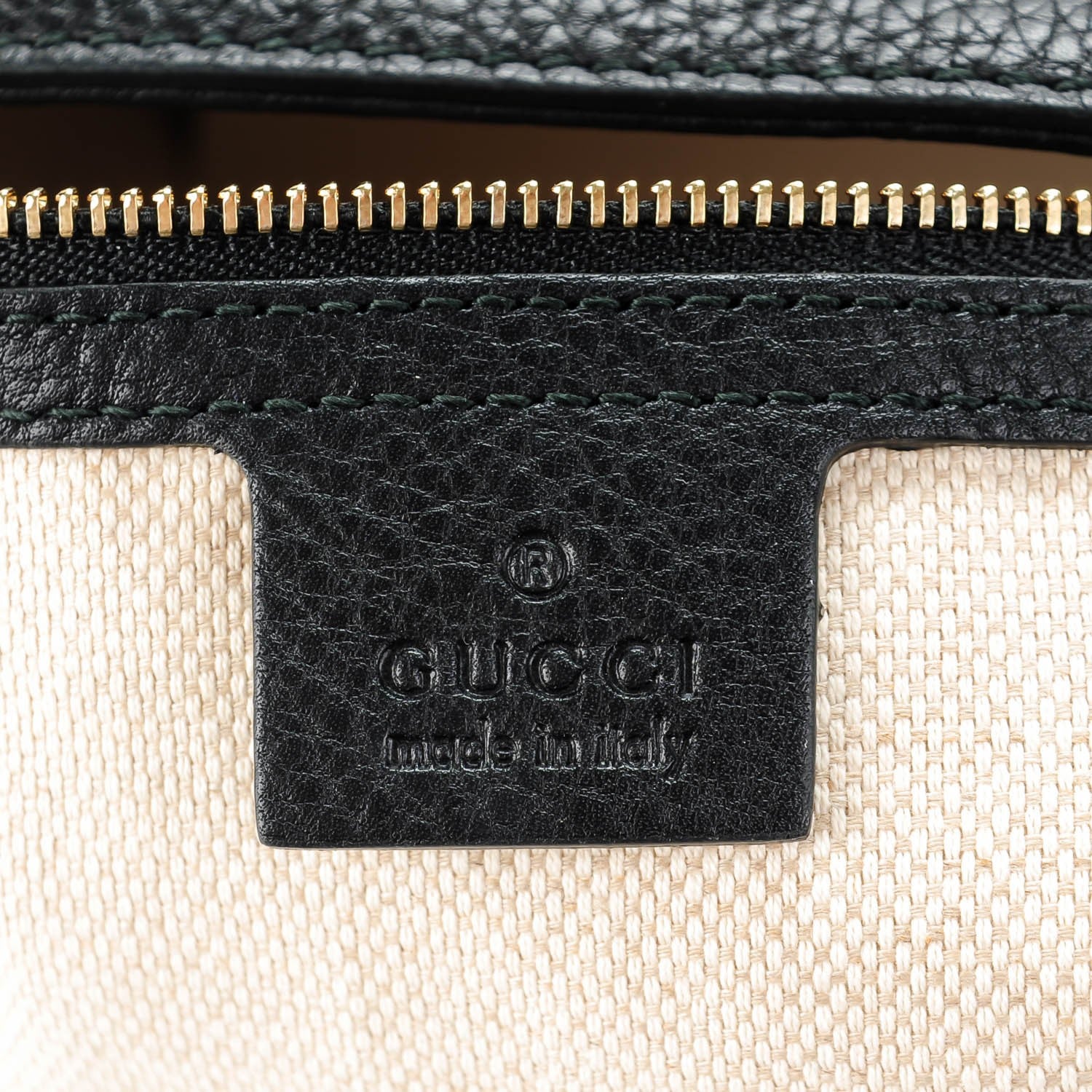 Gucci Pebbled Calfskin Medium Soho Chain Shoulder Bag Black 6 of 7