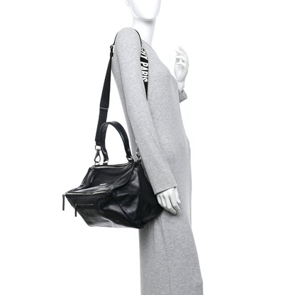 Givenchy Calfskin Medium Pandora Logo Strap Black 2 of 11