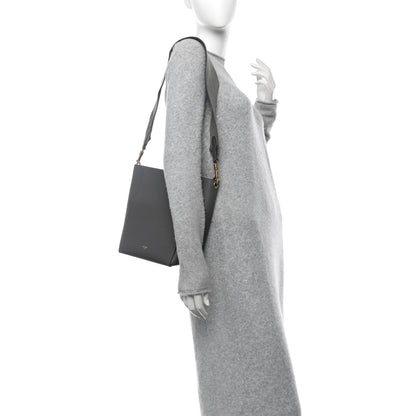 Celine Soft Grained Calfskin Small Sangle Bucket Bag Kohl 2 of 9