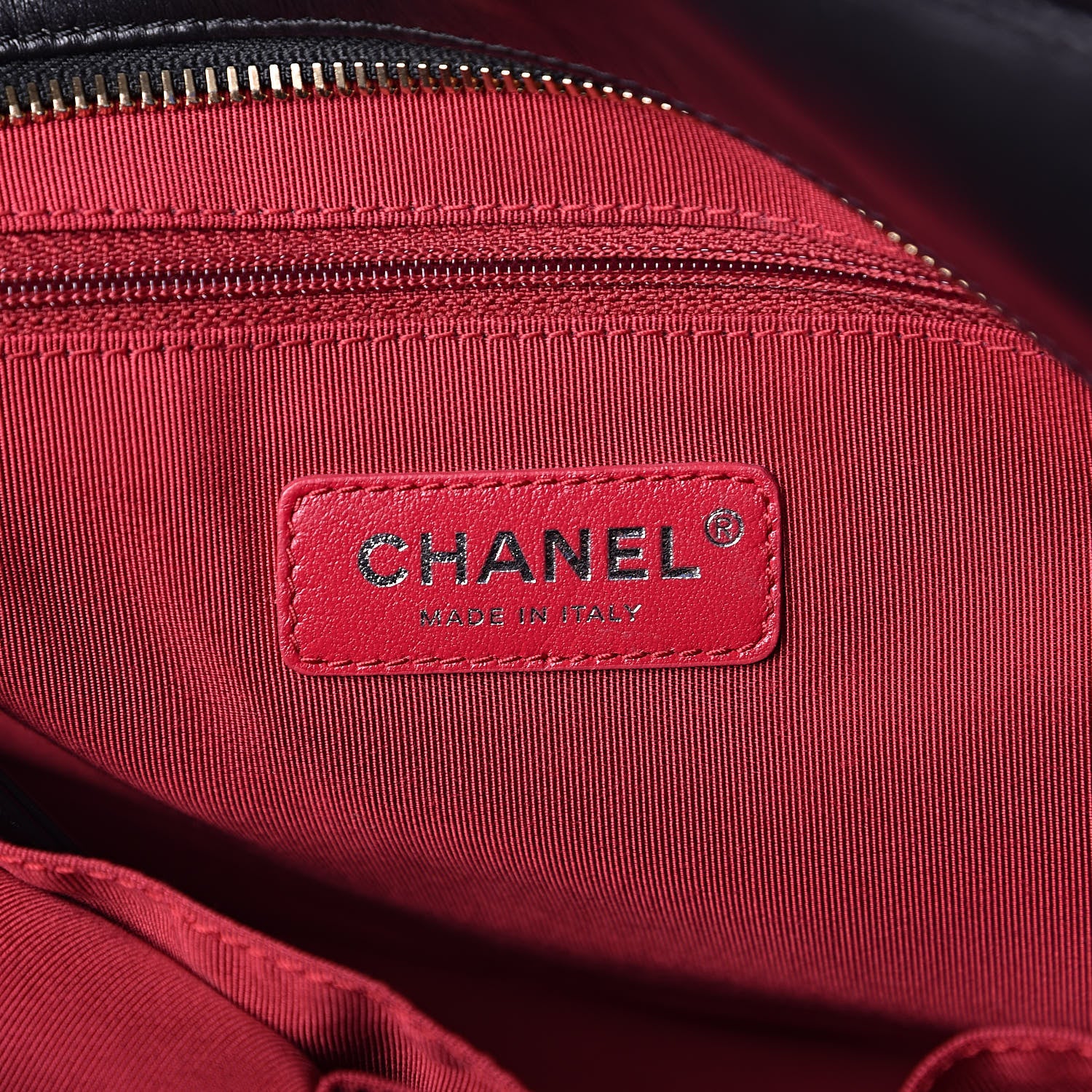 Chanel Calfskin Quilted Gabrielle Shopping Tote Black 6 of 10