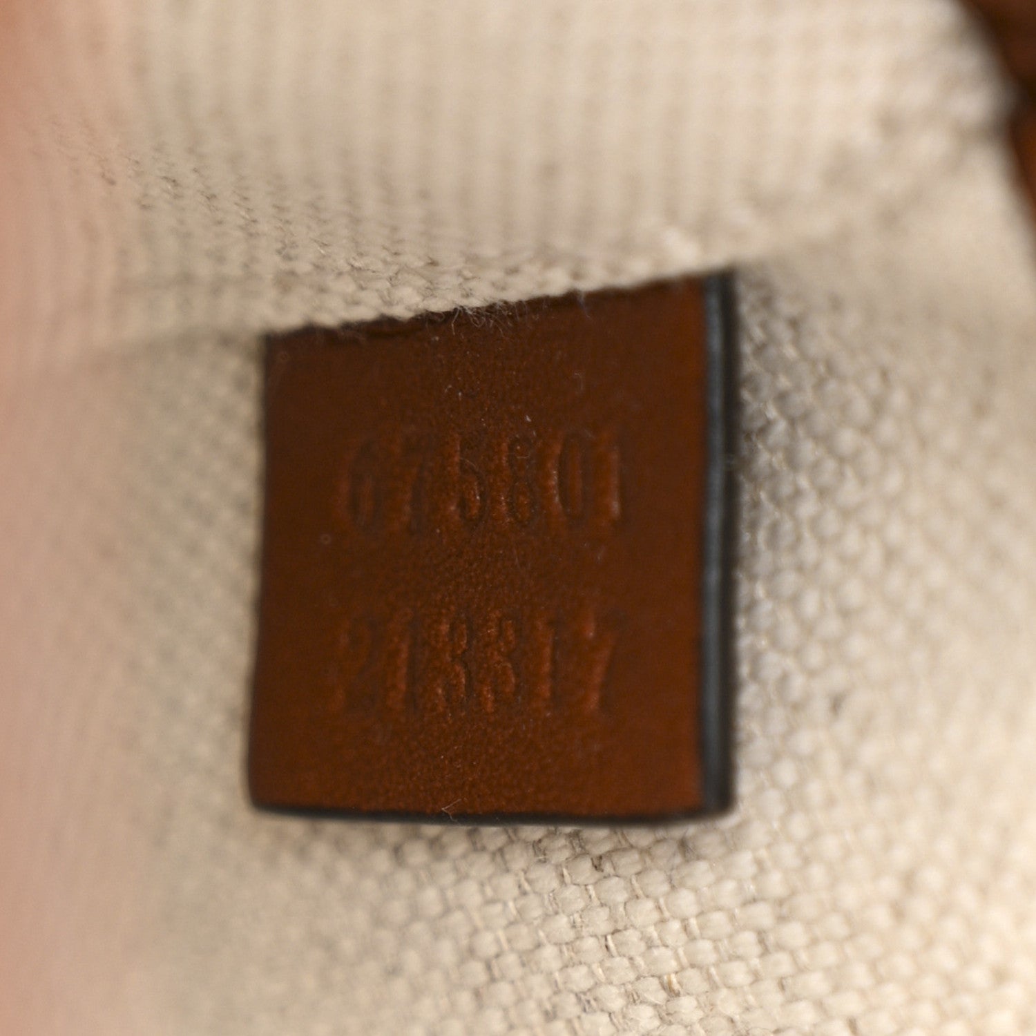 Gucci New Canvas Charisma Calfskin Crystal GG Monogram Mini Horsebit 1955 Shoulder Bag Camel Ebony 7 of 10