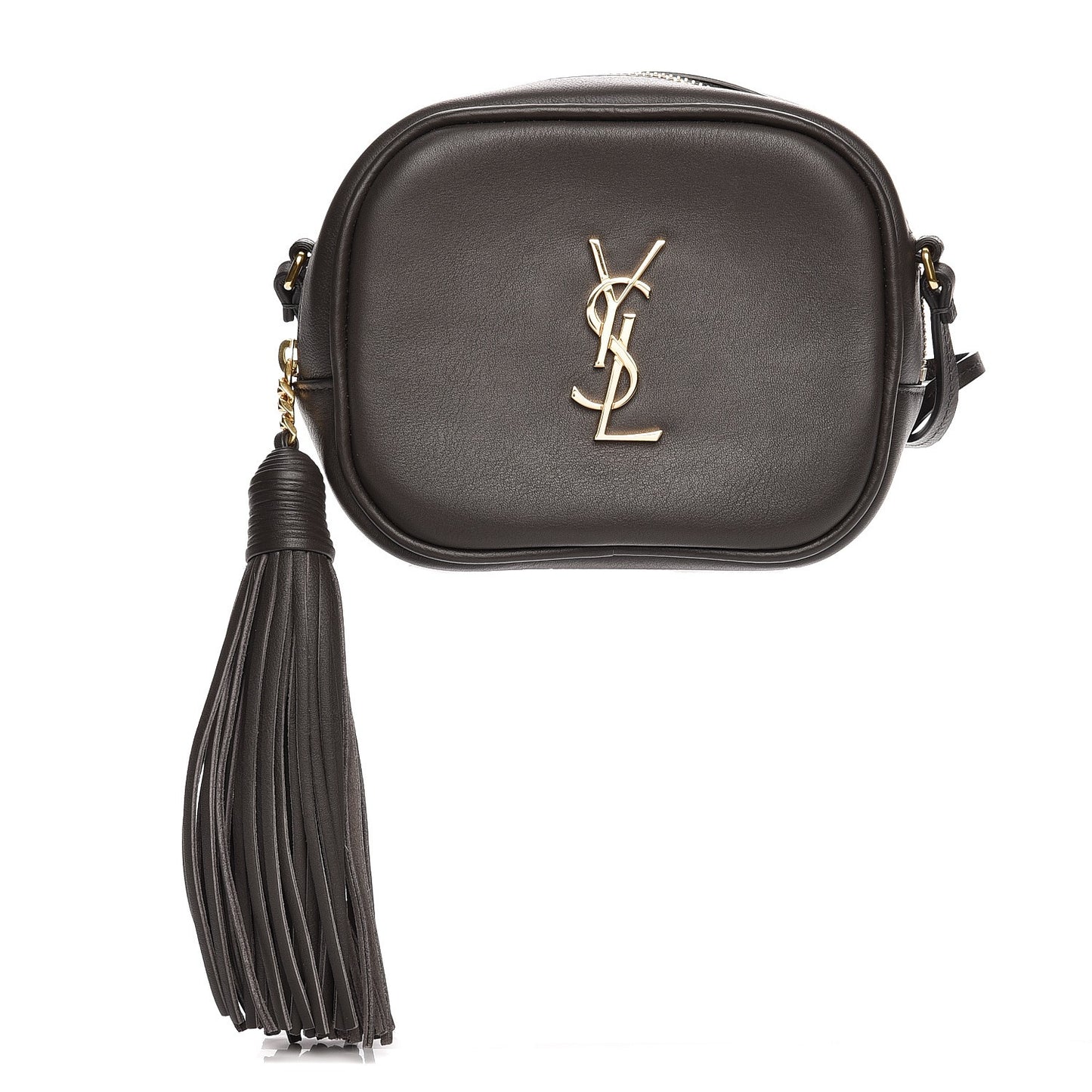 Calfskin Monogram Blogger Bag Dark Grey
