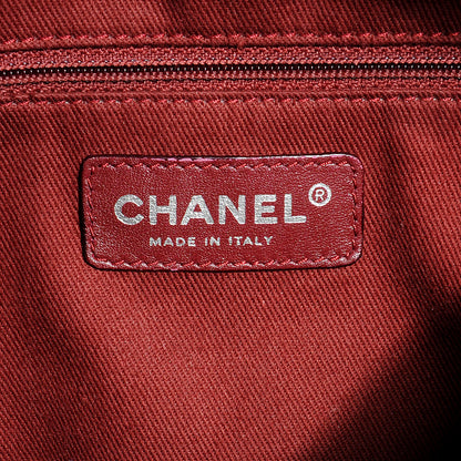 Chanel Leather Quilted Cotton Club Large Tote Pearl 5 of 7