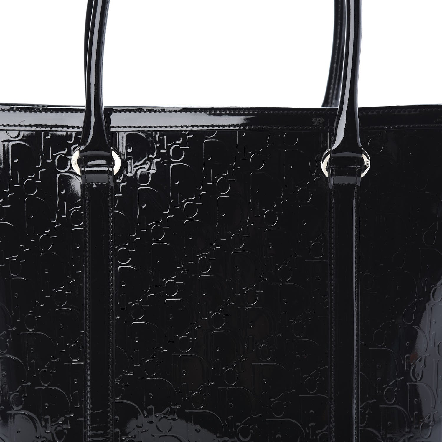 Christian Dior Patent Ultimate Tote Black 7 of 12