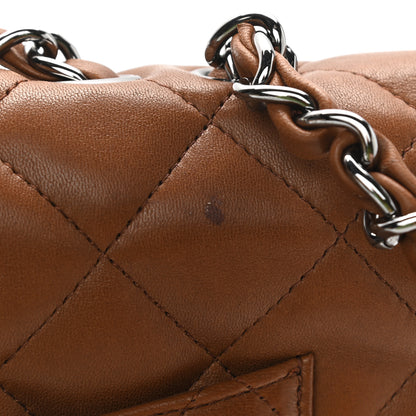Chanel Lambskin Quilted Jumbo Single Flap Dark Brown 15 of 15