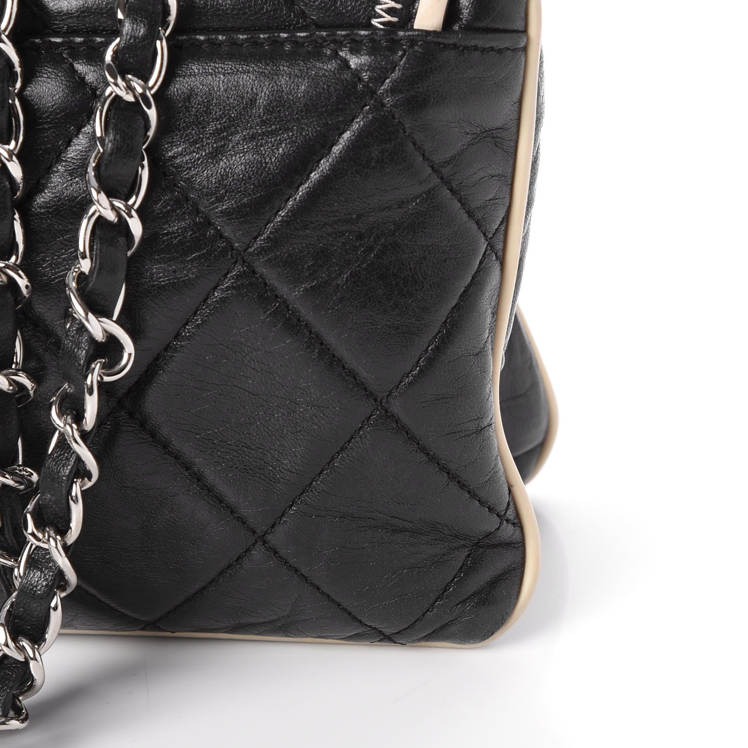 Chanel Lambskin East West Accordion Flap Black 18 of 23