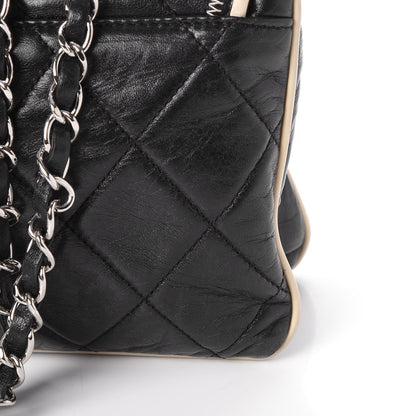 Chanel Lambskin East West Accordion Flap Black 18 of 23