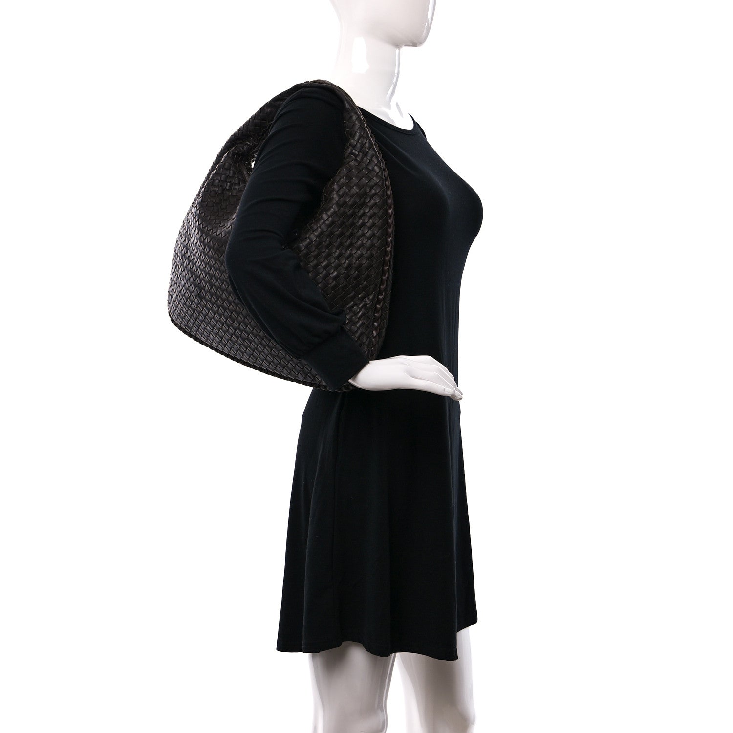 Bottega Veneta Nappa Intrecciato Large Veneta Hobo Ebano 2 of 11