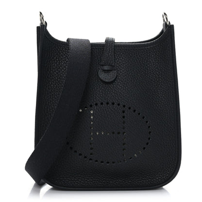 Hermes Taurillon Clemence Evelyne TPM Black 1 of 10