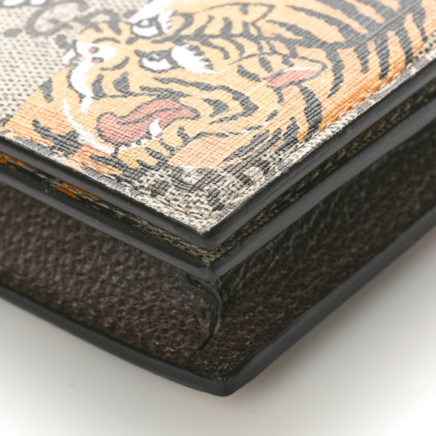 GG Supreme Monogram Bengal Chain Wallet Beige Pink