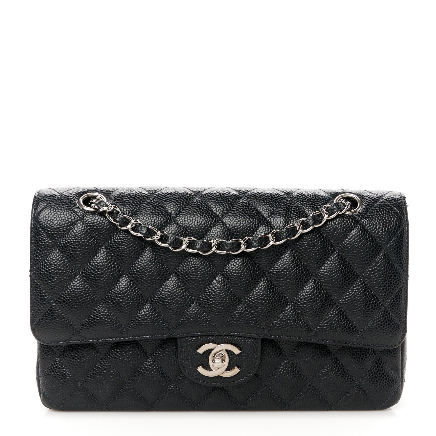 Chanel Caviar Quilted Medium Double Flap Black 1 of 11