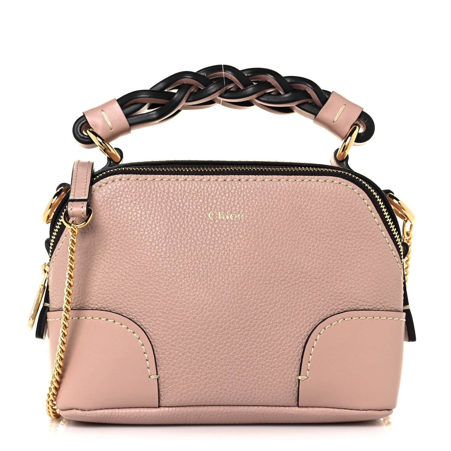 Chloe Calfskin Mini Daria Chain Bag Misty Rose 1 of 15