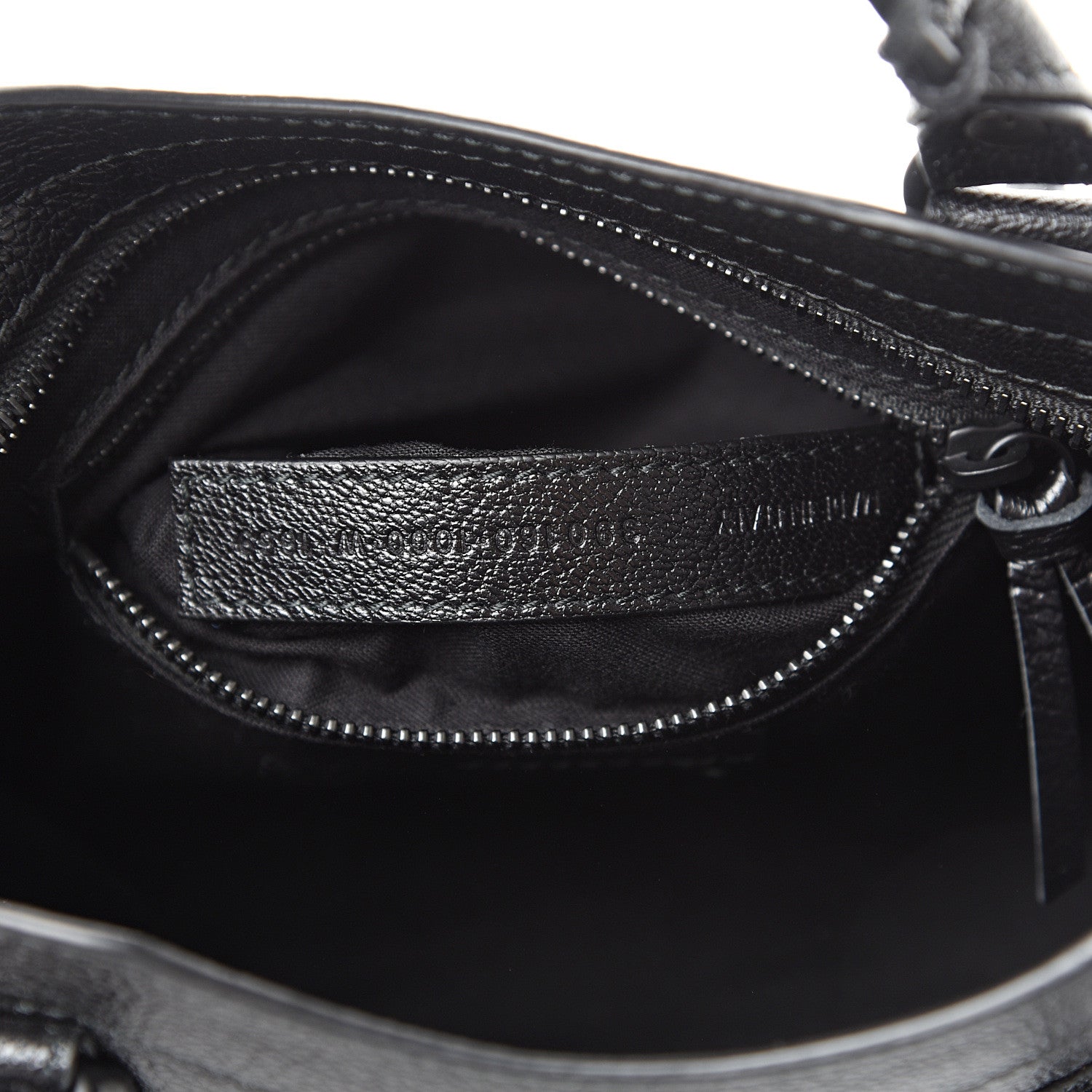 Balenciaga Shiny Goatskin Matte Black Metallic Edge Hardware Mini City Black 6 of 10