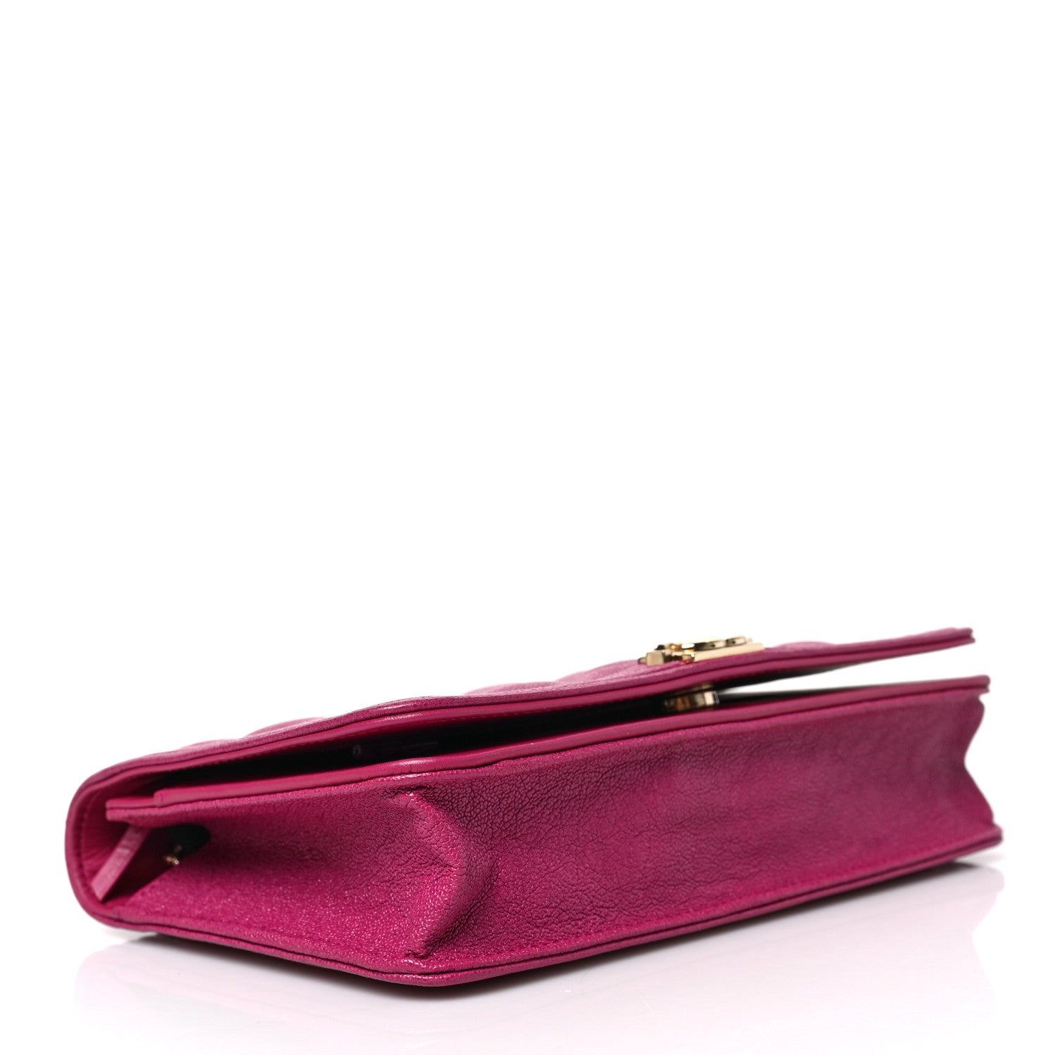 Chanel Caviar Quilted Boy Wallet On Chain WOC Fuchsia 4 of 9