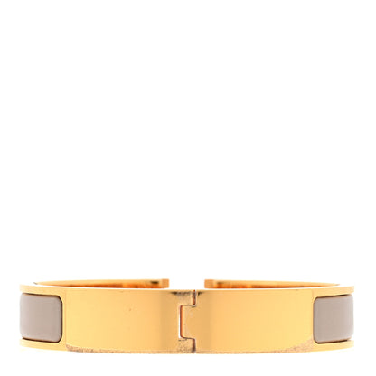 Hermes Enamel Narrow Clic Clac H Bracelet GM Marron Glace 2 of 3